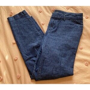 Chambray cropped dress pants